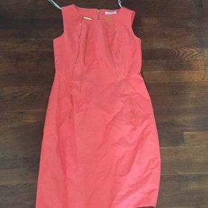 Coral Calvin Klein Dress